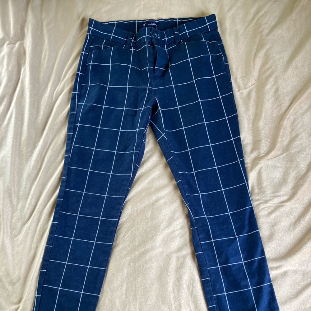 Blue pattered pants